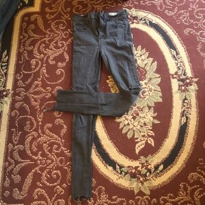 Rag and bone stressed black jeans - high rise skinny size 26